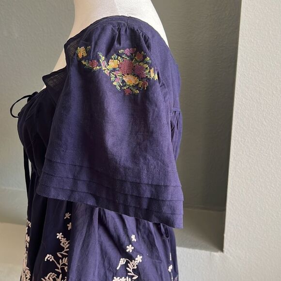 Anthropologie Lithe Cotton Blouse Top - Picture 7 of 10